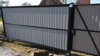 Купить сваи для ворот в Красноуфимск. Заказать ворота на сваях под ключ от 21696 руб