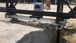 Купить сваи для ворот в Красноуфимск. Заказать ворота на сваях под ключ от 21696 руб